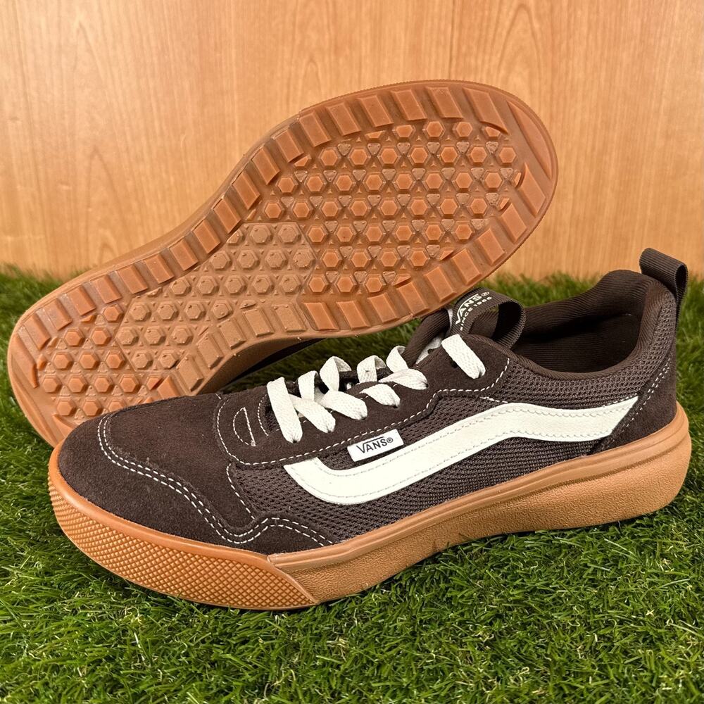 VANS Range EXP. Outdoor Espresso Brown True White Gum Shoes Men's Size 8